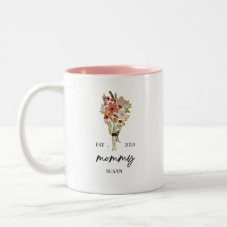 Tasse 2 Couleurs Jolie maman Susan Est 2024 Fête des mères Roses fl