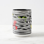 Tasse 2 Couleurs Jolie Monster Eyes Maman Halloween (Centre)