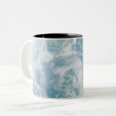 Tasse 2 Couleurs Jolie mousse de vague (Devant gauche)