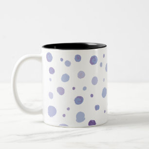 Tasse 2 Couleurs Jolie œuvre d'art à points avec coups de pinceau o