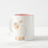 Tasse 2 Couleurs Jolie pâte cartonnée mouton (Devant gauche)
