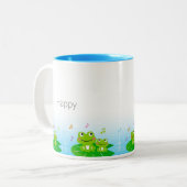 Tasse 2 Couleurs Jolie Petite Grenouille (Devant gauche)
