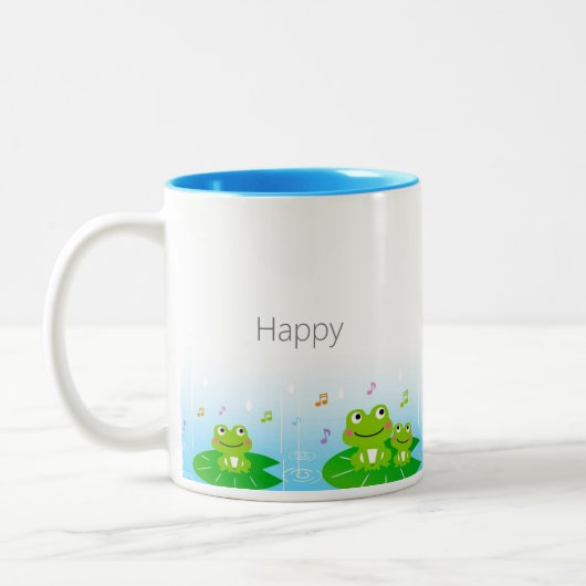 Tasse 2 Couleurs Jolie Petite Grenouille (Gauche)