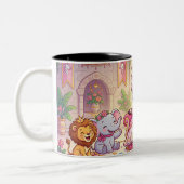 Tasse 2 Couleurs Jolie princesse zèbre de dessin animé (Gauche)