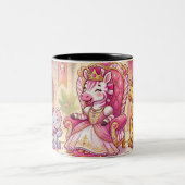 Tasse 2 Couleurs Jolie princesse zèbre de dessin animé (Centre)