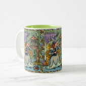TASSE 2 COULEURS JOLIMENT WITCH, CHAT & SES ANIMAUX, CAGE DE MAIN,  (Devant gauche)