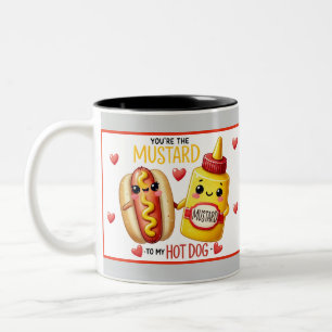 Tasse 2 Couleurs Jolis Hot-Dogs Kawaii et Moutarde