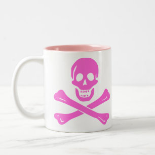 Tasse 2 Couleurs Jolly roger rose