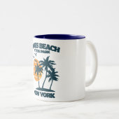 Tasse 2 Couleurs Jones Beach Long Island New York (Devant droit)