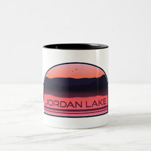 Tasse 2 Couleurs Jordan Lake North Carolina Red Sunrise