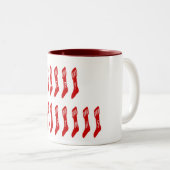 Tasse 2 Couleurs Jory Christmas Stocking Typographie Citation (Devant droit)