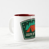 Tasse 2 Couleurs Joseph Battell Wilderness Vermont Camping (Devant gauche)