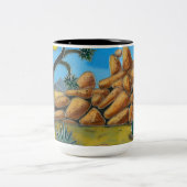 Tasse 2 Couleurs Joshua Tree- Fish Rock Button (Centre)