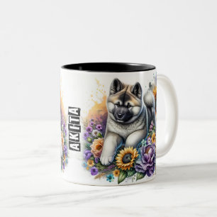 Tasse 2 Couleurs Jote Akita Dog Wrap