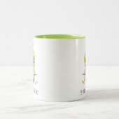 Tasse 2 Couleurs Jote Green Apple Student - Be Curieux Citation Des (Centre)