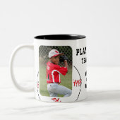 Tasse 2 Couleurs Joueur de baseball Nom Équipe 2 Photos (Gauche)
