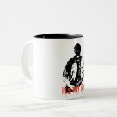 Tasse 2 Couleurs Joueur de guitar (Devant gauche)