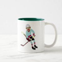 Joueur de hockey de singe de chaussette