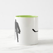 Tasse 2 Couleurs Joueur de hockey frais (Centre)