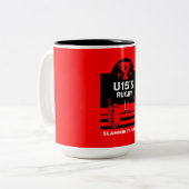 Tasse 2 Couleurs Joueur De Rugby junior U15 (Devant gauche)