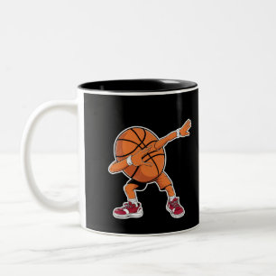 Tasse 2 Couleurs Joueur de sport drôle de balle de basketball Dabbi