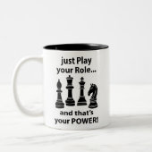 Tasse 2 Couleurs Joueur de stratégie d'échecs (Gauche)