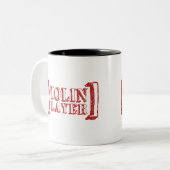 Tasse 2 Couleurs Joueur de violon (Devant gauche)