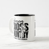 Tasse 2 Couleurs Joueur d'équipe d'exécution d'AJOUT TEXTE inter-pa (Devant gauche)