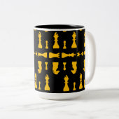 Tasse 2 Couleurs Joueurs d'échecs compétitifs (Devant droit)