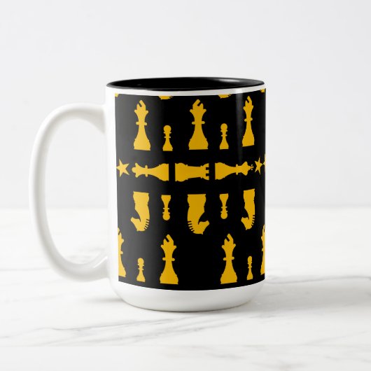 Tasse 2 Couleurs Joueurs d'échecs compétitifs (Gauche)