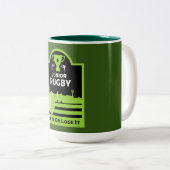 Tasse 2 Couleurs Joueurs Junior De Rugby (Devant droit)