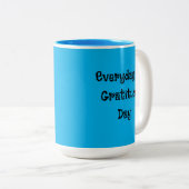 Tasse 2 Couleurs Jour de Gratitude Jour Inspiration (Devant droit)