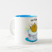 Tasse 2 Couleurs Jour de la marmotte Anniversaire (Devant gauche)