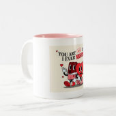 Tasse 2 Couleurs jour de la Saint-Valentin (Devant gauche)