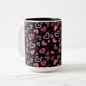 Tasse 2 Couleurs Jour de Valentine (Devant gauche)