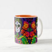 Tasse 2 Couleurs Jour des morts (Devant droit)