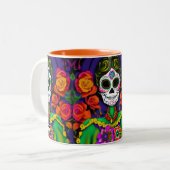 Tasse 2 Couleurs Jour des morts (Devant gauche)