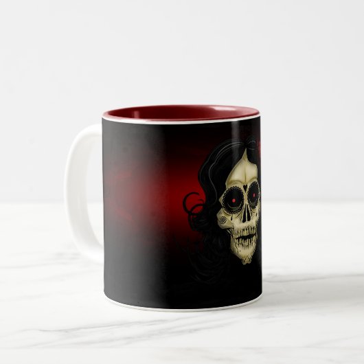 Tasse 2 Couleurs Jour Des Morts (Devant gauche)