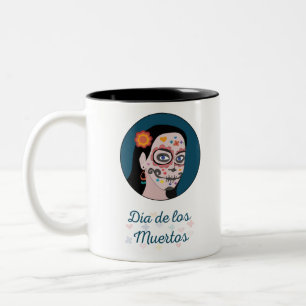 Tasse 2 Couleurs Jour des morts de Día de Los Muertos