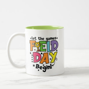Tasse 2 Couleurs Jour du terrain de l'école   Laisser Les Jeux Comm