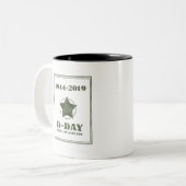 Tasse 2 Couleurs Jour J 75e anniversaire (Devant gauche)