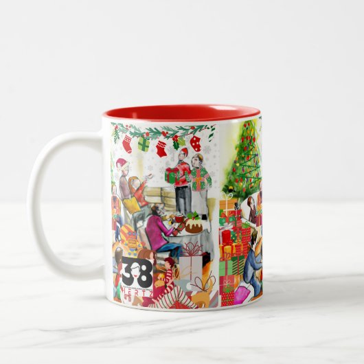 Tasse 2 Couleurs Jour Noël (Gauche)