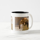 Tasse 2 Couleurs Jour paresseux (Devant droit)