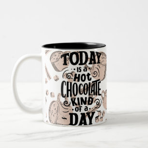 Tasse 2 Couleurs Journée de Chocolat Chaud