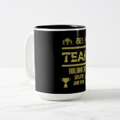 Tasse 2 Couleurs Journée de création d'équipe d'entreprise (Devant gauche)