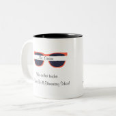 Tasse 2 Couleurs Journée de l'enseignant personnalisable (Devant gauche)