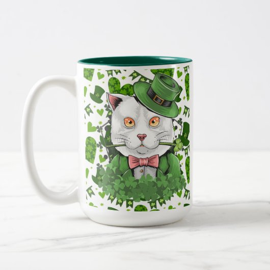 TASSE 2 COULEURS JOURNÉE ST PATRICK (Gauche)