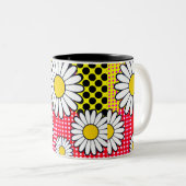 Tasse 2 Couleurs Jours de marguerite (Devant droit)