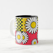 Tasse 2 Couleurs Jours de marguerite (Devant gauche)