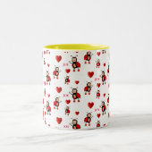 Tasse 2 Couleurs Joy Texte sur le blanc (Centre)